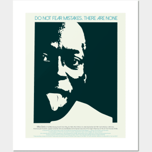 Miles Davis - Where Mistakes Become Music – 'Do not fear mistakes, there are none! Posters and Art